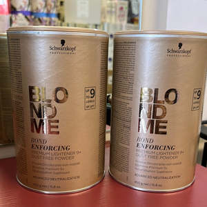 SCHWARZKOPF BLONDME BOND ENFORCING PREMIUM LIGHTENER 9+ BLEACH 450G - bundle dea&hellip;
