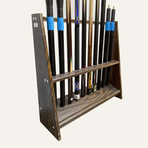 Chalk Tips Ferrules: 10 place Cue Rack