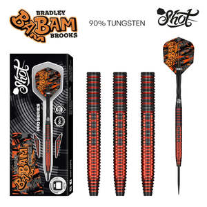 Dart Sets: Shot Pro Series Bradley Brooks steel tip dart set