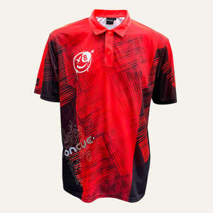 Mens Hoodies: On Cue 8Ball Grunge Face Polo Shirt