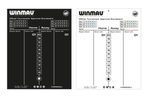 Winmau Dry Wipe Scoreboard