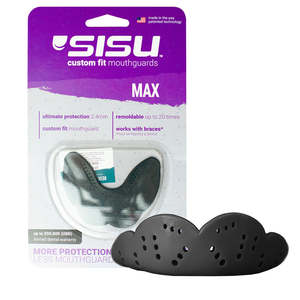 Sport Exercise: SISU Max Mouthguard – CHARCOAL BLACK - Heavy-Duty Sports Mouthguard for Rugby, Boxing & MMA