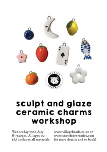 Ceramic Bead and Charm Workshop - Snowfox Ceramics