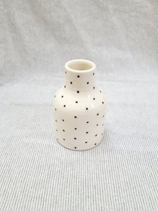 Products: Spotty Bud Vase - Snowfox Ceramics