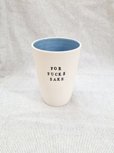 For Fucks Sake' Tumbler - Assorted Colours - Snowfox Ceramics