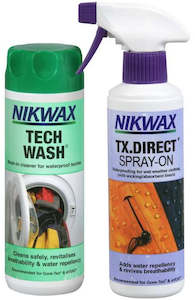 Nikwax: Tech Wash 300ml + TX Direct Spray-On 300ml