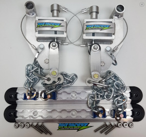 Products: BikeBinderz Snow bike set Snowmoto New Zealand