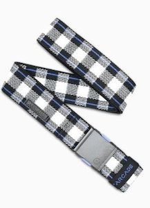 Arcade Belts: Arcade Belt / Plaid Cobalt Black