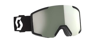 Scott Shield Goggle Mineral Black/White / AMP White Chrome