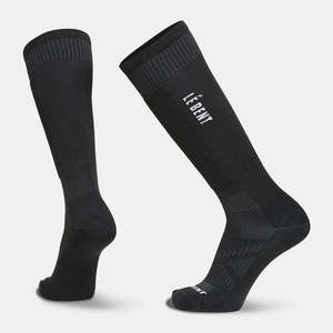 Le Bent Targeted Cushion Logo Snow Sock - Black