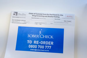 Products: DrugFree Sites Oral Fluid Collection Book, 25 tests/75 pages