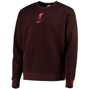 Replica Shirts: Liverpool Men's Burgundy Club Crew Sweatshirt