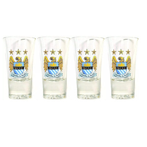 Souvenirs: Manchester City 4pk Shot Glasses