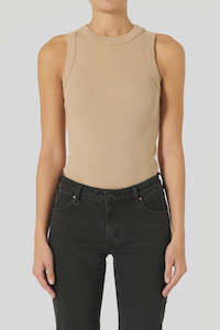 Singlet: NEUW Jonesy Singlet In Biscuit