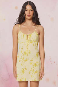 Rollas: Rollas Georgie Mini Dress In Limoncello Daydream