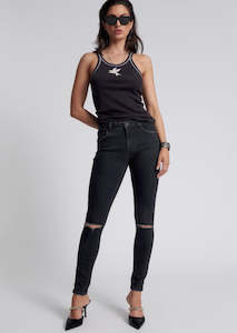 One Teaspoon: One Teaspoon Black Stretch Freebirds Jean