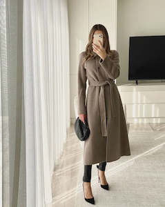 Coats Jackets: Birds of a Feather Harlow Wool Coat Mashroom