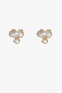 Jewellery: Pearl Lotus Earrings