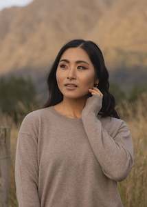 Jumpers: Ever be Rpund Necl Sweater Light Brown