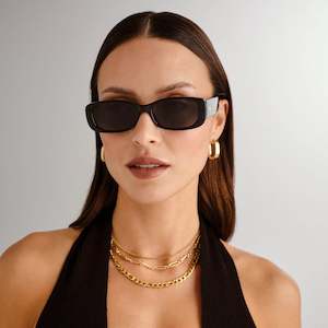 Accessories: Unreal Shiny Black Sunglasses