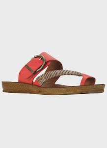 Bria sandals in Blood Orange