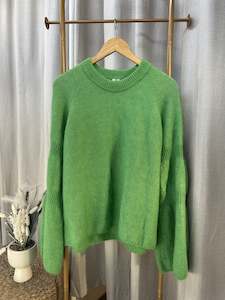 Jumpers: Pre Loved Arket Green Alpaca Wool Blend Small RRP $300.00