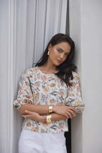 Sia Blouse Kaffir Print