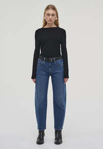 Amber Barrel Iris Mid Vintage Indigo