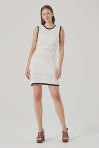 Dresses: Estelle Knit Dress Vintage White