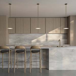 Pendant Light: Coral Single Pendant - Frosted Glass