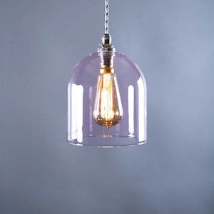 Pendant Ceiling Mounted: Frieda Coloured Glass Pendant