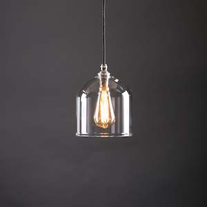Pendant Ceiling Mounted: Frieda Glass Pendant - Clear