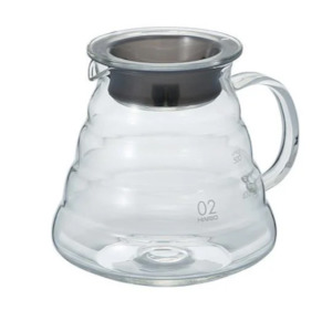 Brewing Gear: Hario V60 Clear Glass Coffee Server Size 01 450ml