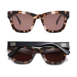 Soek Sunglasses All: COLLIDE SANDSTONE l Plant Based Unisex Sunglasses l Polarised Lens