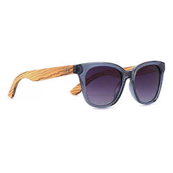 NEW ** LILA GRACE MIDNIGHT BLUE - Blue Frame l Black Graduated Lens l Walnut Arm&hellip;