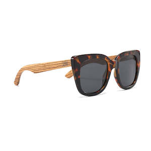 Wholesale Adult Sunglasses: (b2b) RIVIERA TORT - Black Graduated Lens with Walnut Arms - Adult (no GST) RRP  $89.99 (Copy)