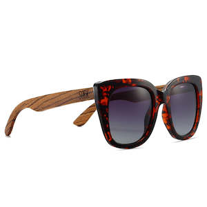 Wholesale Adult Sunglasses: (b2b) RIVIERA TORTOISE - Black Graduated Lens with Walnut Arms - Adult (no GST) RRP  $89.99