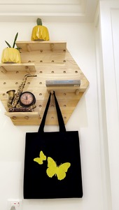 Reusable Bags: Yellow Butterfly - Soko Bags