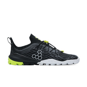 Vivobarefoot Mens: [PRE-ORDER] Vivobarefoot Hydra Esc Mens Obsidian/Safety Yellow  (ETA. LATE MARCH)
