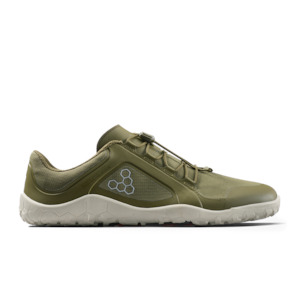 Vivobarefoot Mens: Vivobarefoot Primus Trail III All Weather FG Mens Dark Olive/White