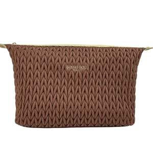 Products: Luna Large Cosmetic Bag Chocolate/Sorbet