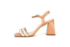 Eli Block Heel Sandal Nude