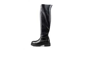 Sale: Chester Knee High Combat Boot Black
