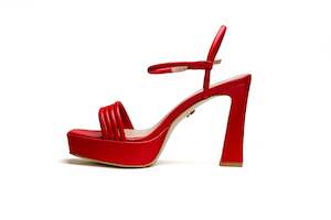 Ss22 23: Bianca Platform Sandal Red