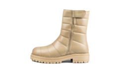 Boots: Olivia Combat Boot Cream