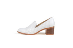 Flats: Harris Leather Loafers White