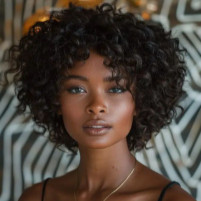 Brown or deep red hard front Crop Sole Wig Works