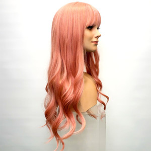 Pink fringed hard front Sole Wig Works