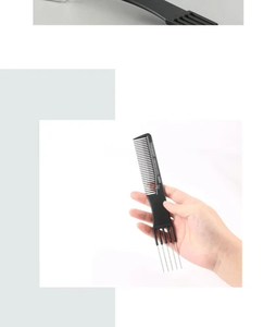 Products: Styling comb with four pronged end Sole Wig Works