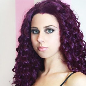 Products: Dark purple wavey lace front Sole Wig Works